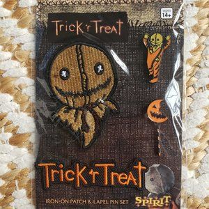 NWT Trick 'r Treat Halloween Patch & Pin Set